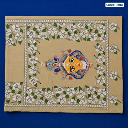 Shakti Durga Kalkata Gachi Tussar Kantha Saree