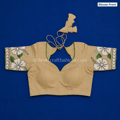 Shakti Durga Kalkata Gachi Tussar Kantha Saree
