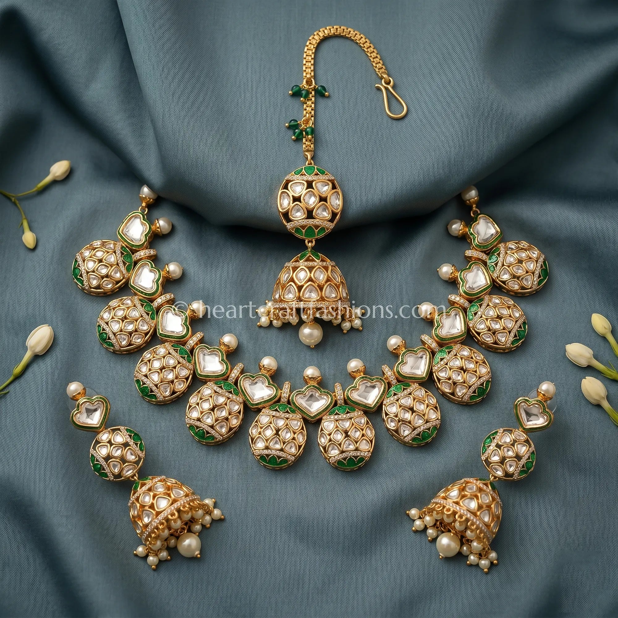 Shringar Heart AC Kundan Set