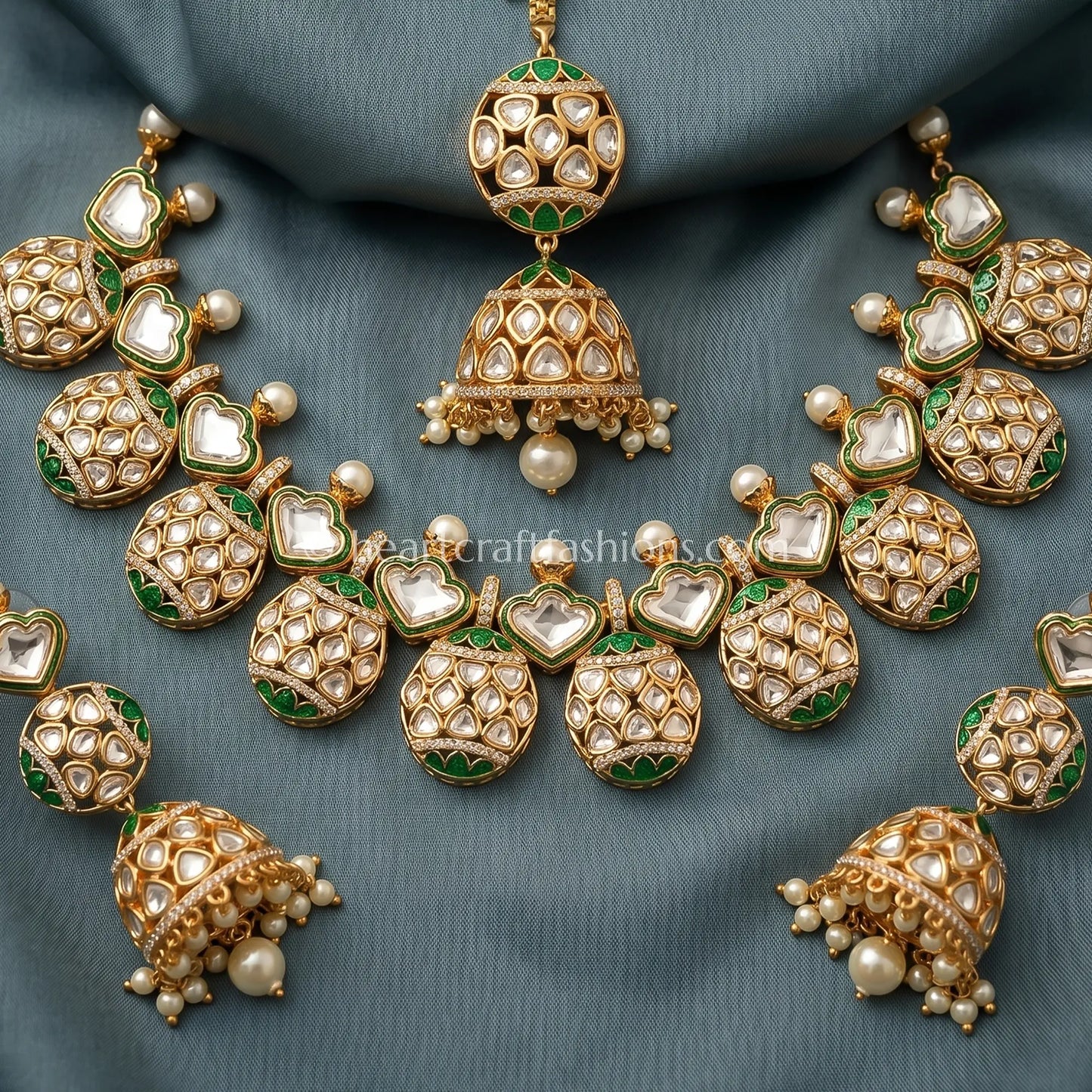 Shringar Heart AC Kundan Set