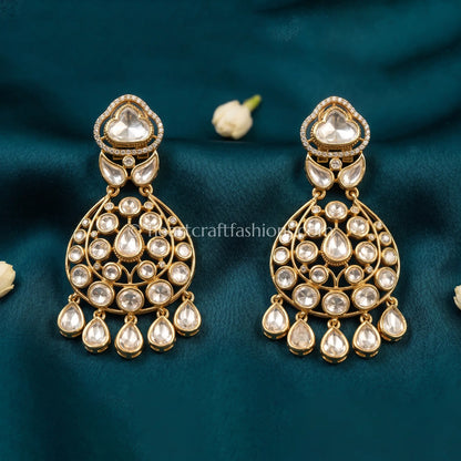 Sitara Moissanite Polki Danglers