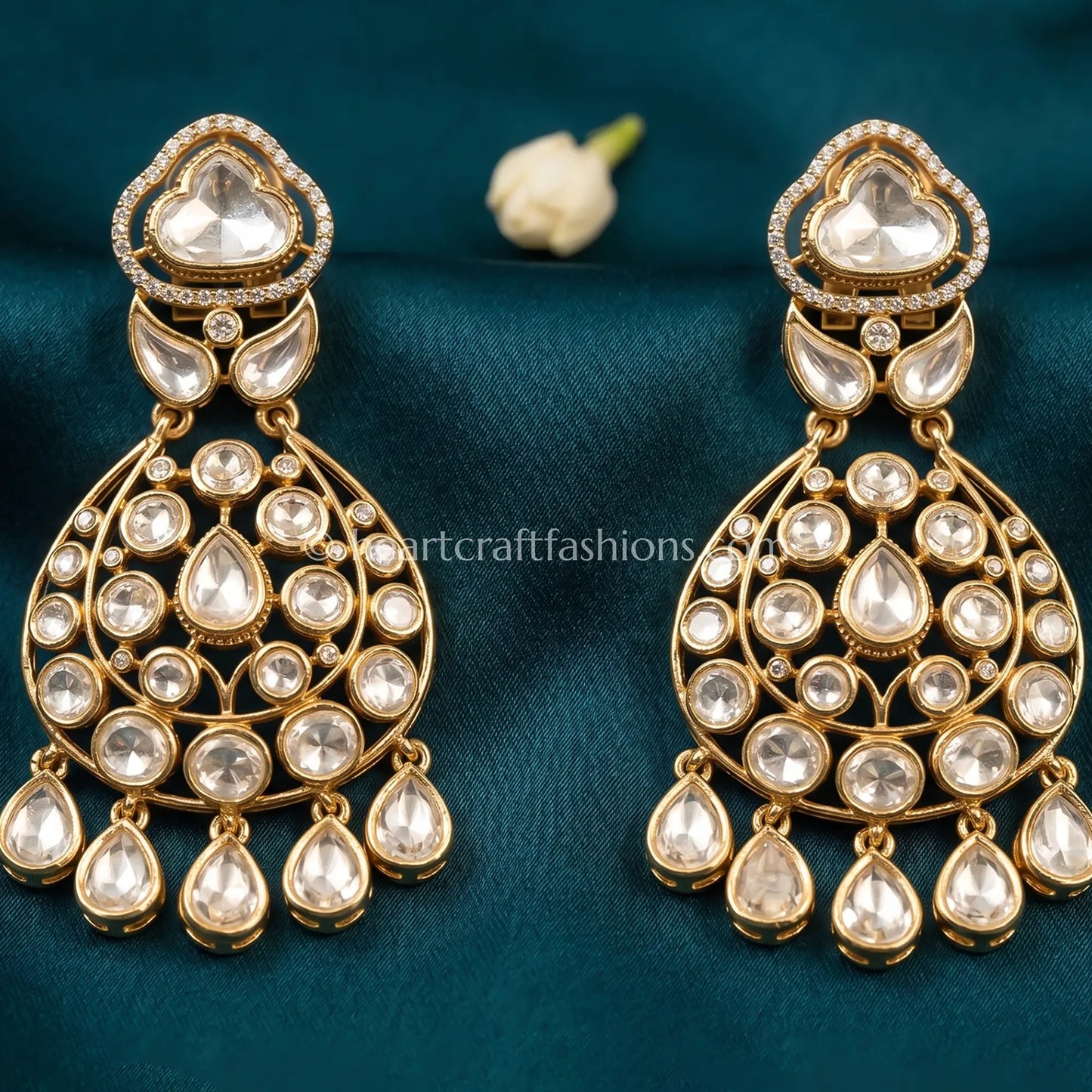 Sitara Moissanite Polki Danglers