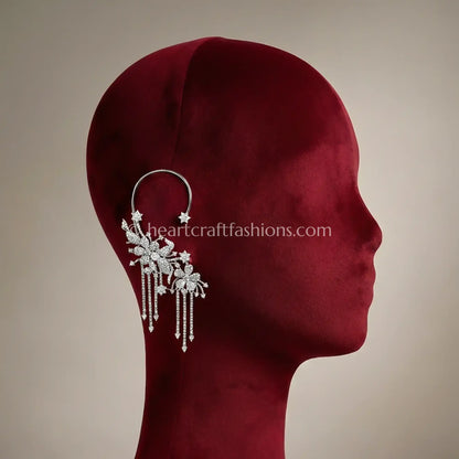 Starlight Bloom Zircon Ear Cuff