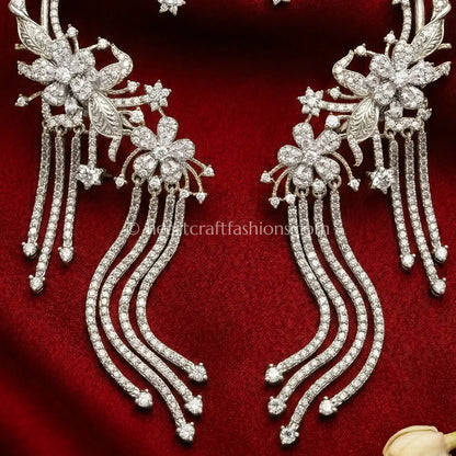 Starlight Bloom Zircon Ear Cuff