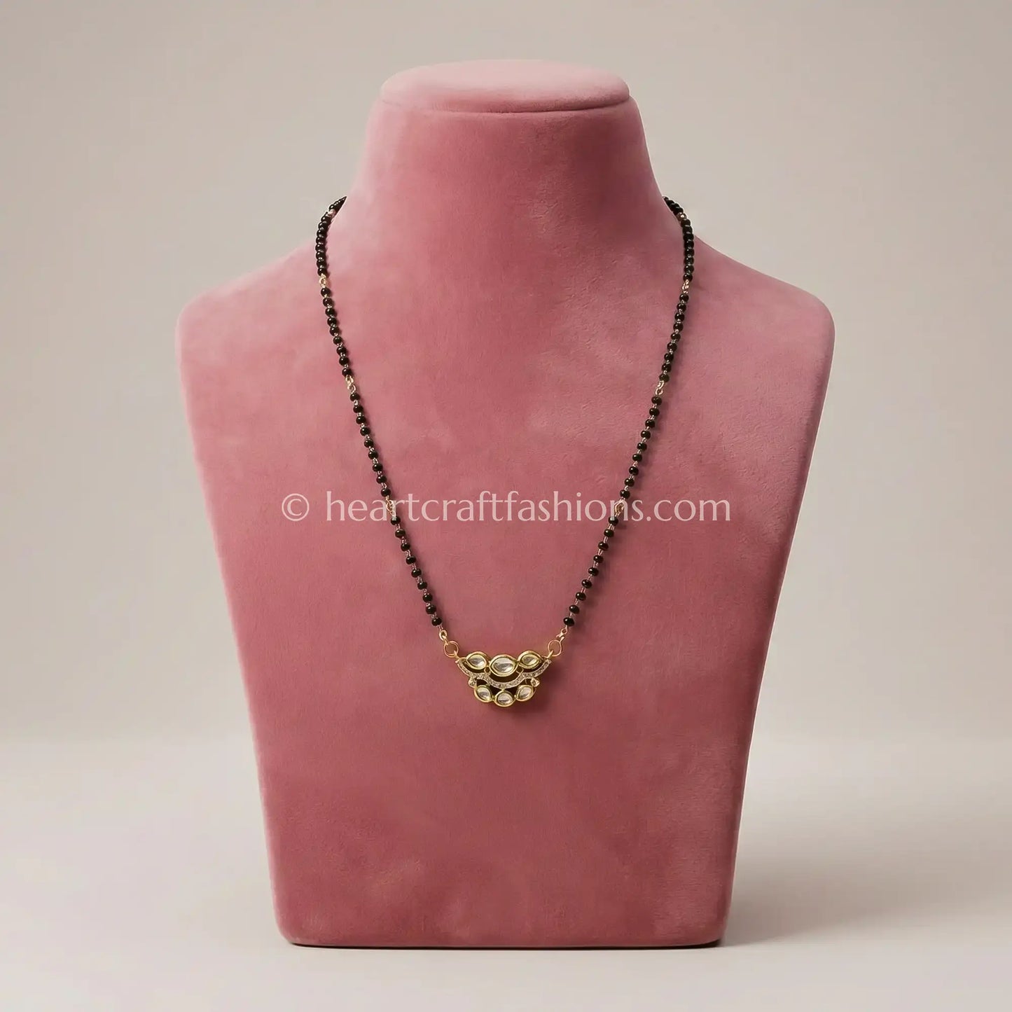 Sunehri Kundan Mangalsutra Necklace