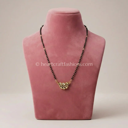 Sunehri Kundan Mangalsutra Necklace