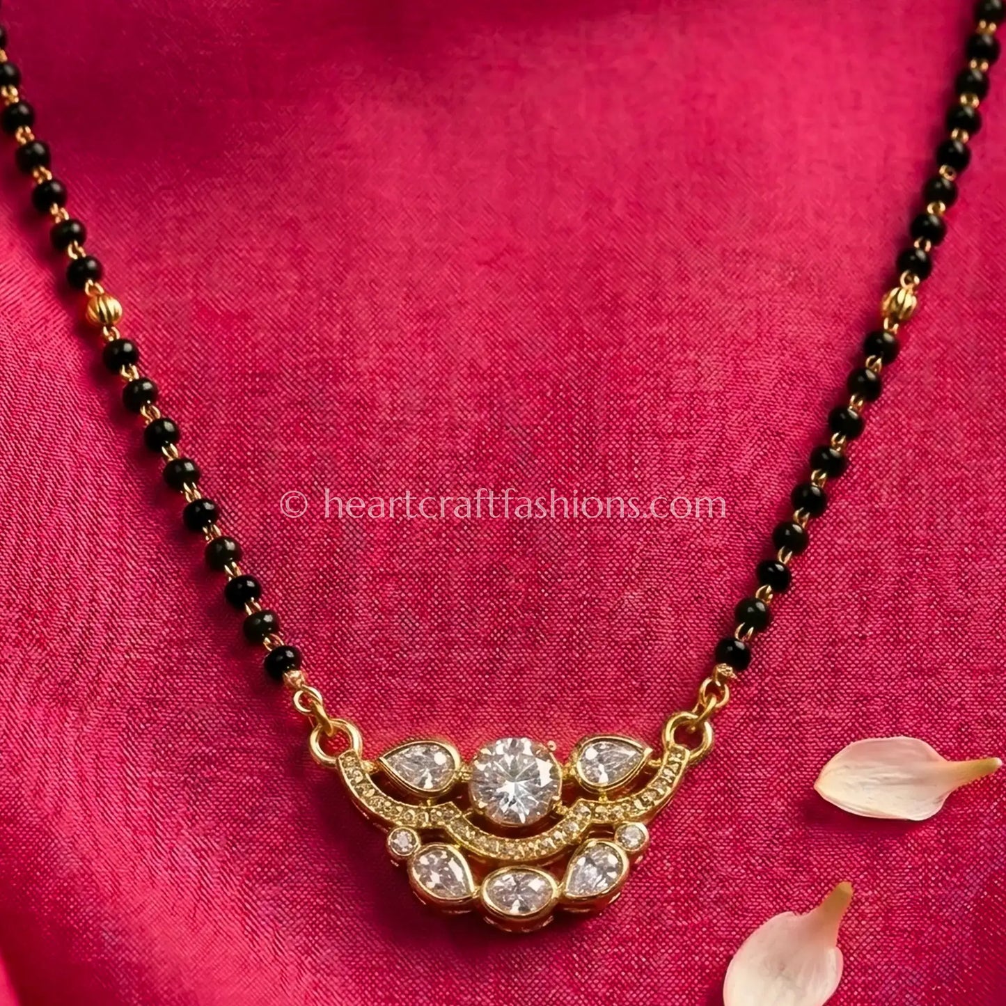 Sunehri Kundan Mangalsutra Necklace