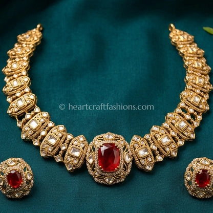 Sunehri Doublet Kundan Royal Choker Set