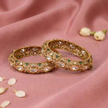 Sunehri Kundan Heritage Bangles