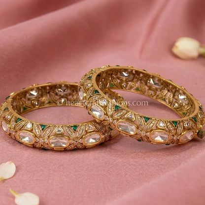 Sunehri Kundan Heritage Bangles