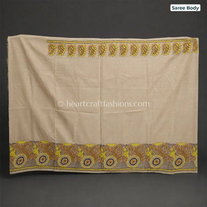 Suryanshi Kalkata Gachi Tussar Kantha Saree