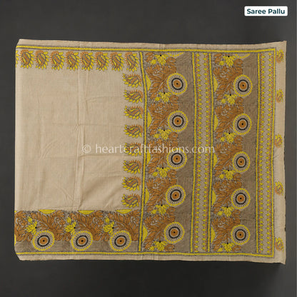 Suryanshi Kalkata Gachi Tussar Kantha Saree
