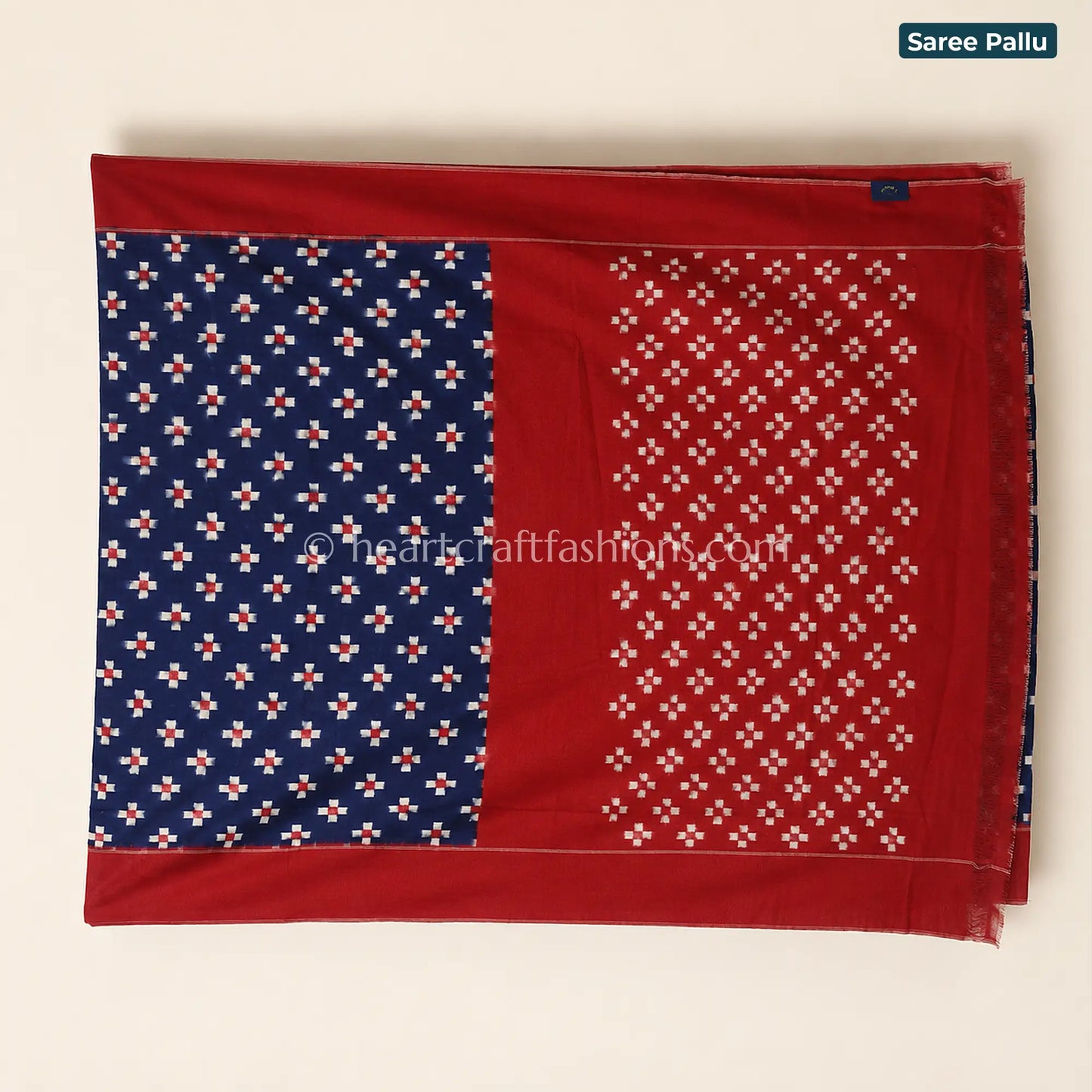 Telia Rumal Ikat Mercerized Cotton Saree
