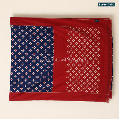 Telia Rumal Ikat Mercerized Cotton Saree
