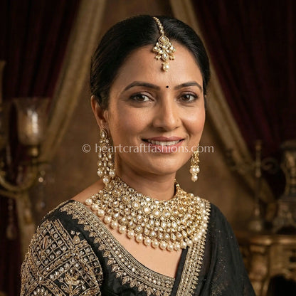 The Maharani Vault Sunehari Kundan Necklace