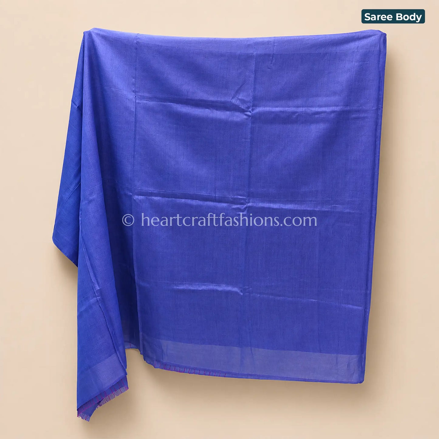 Twilight Blue & Magenta Half Tusser Half Silk Saree