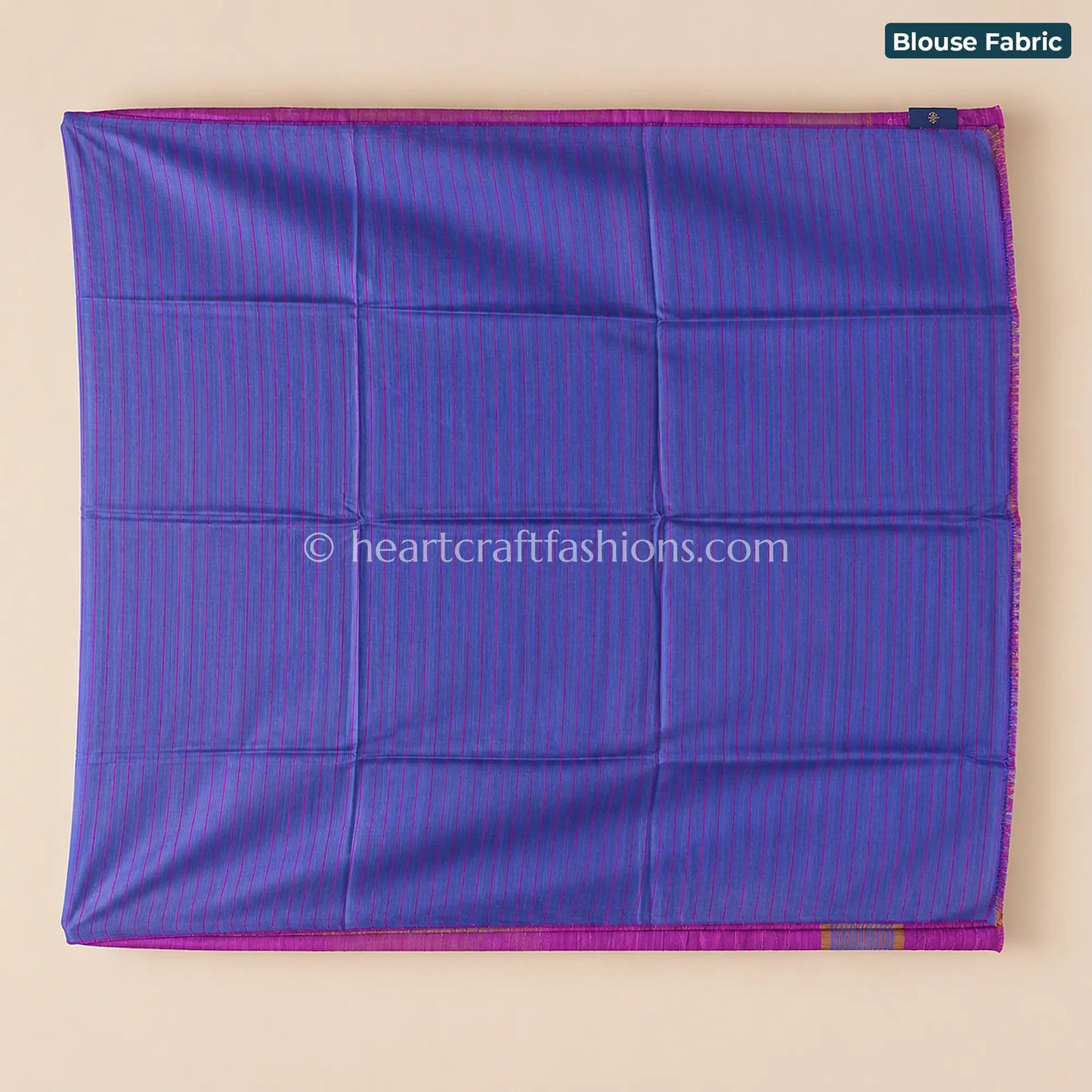 Twilight Blue & Magenta Half Tusser Half Silk Saree