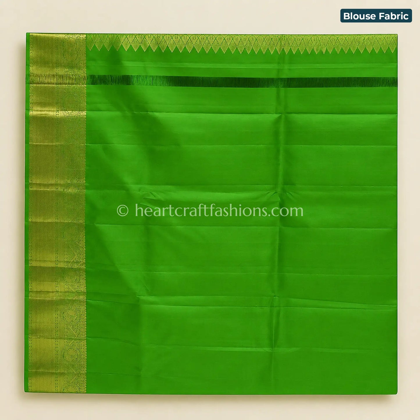 Vibrant Parrot Green Bangalore Silk Saree