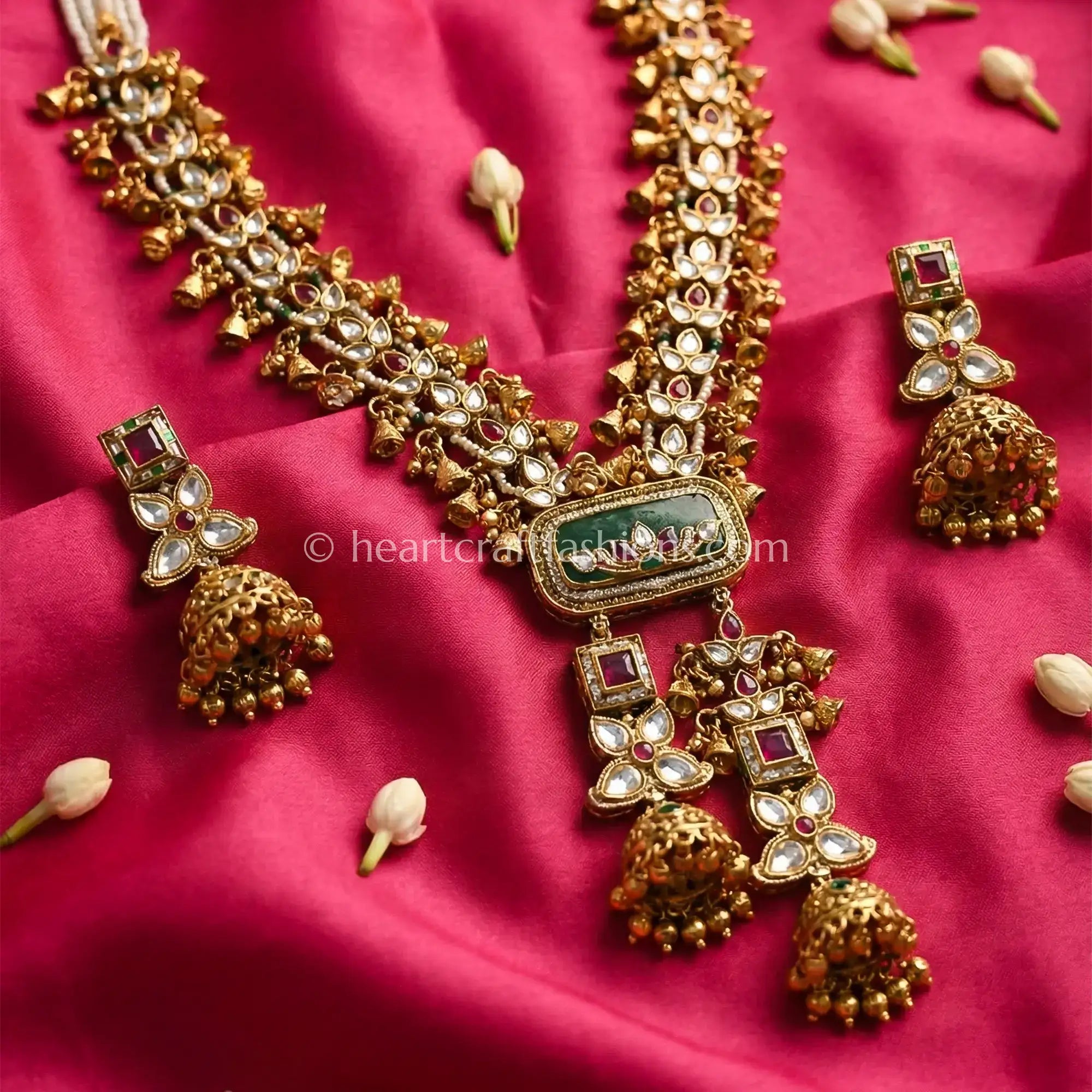 Vintage Gold Kundan Long Haar