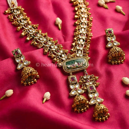 Vintage Gold Kundan Long Haar