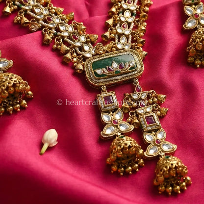 Vintage Gold Kundan Long Haar
