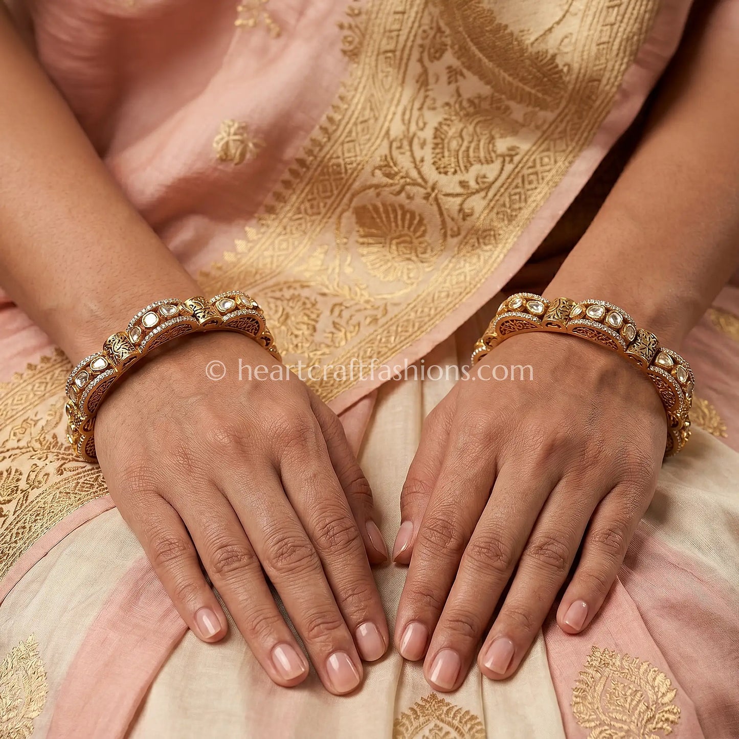 Vintage Royal Moissanite Slim Bangles